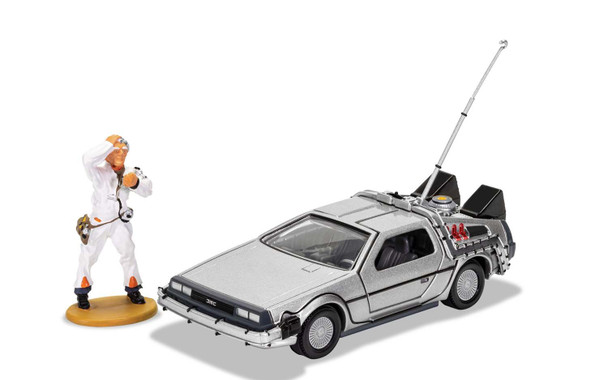 OakridgeStores.com | CORGI - Back to the Future DeLorean and Doc Brown Figurine DieCast Car & Figure Model - CC05503 5055286673719