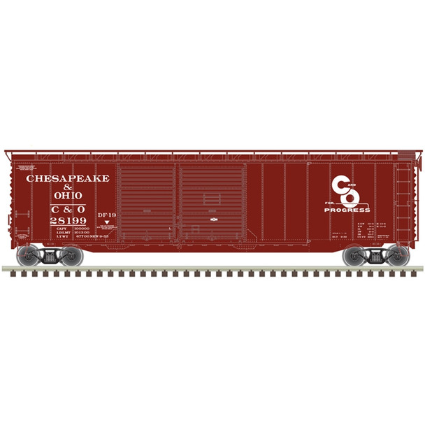 OakridgeStores.com | ATLAS - HO 50' POSTWAR DOUBLE DOOR BOX CAR CHESAPEAKE & OHIO #28138 - ( 20006574 )