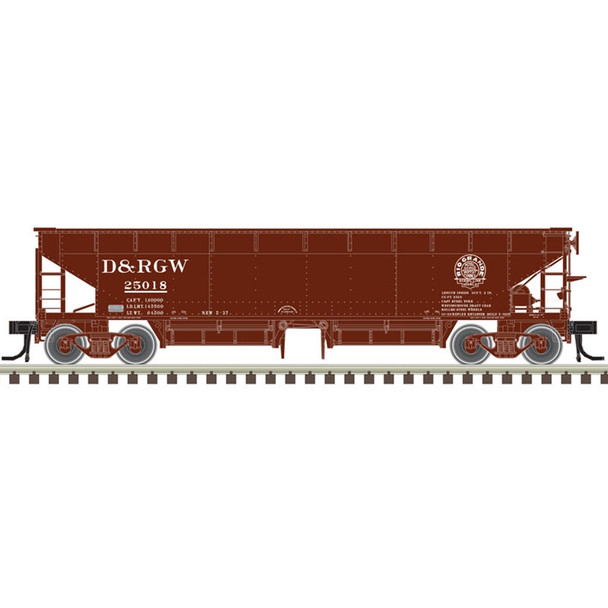 OakridgeStores.com | ATLAS - HO 70 TON HART BALLAST CAR RIO GRANDE #25018 - ( 20006804 )
