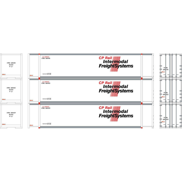 OakridgeStores.com | ATHEARN - HO 48' Containers, CPBU #680418 / 680422 / 680439 (3) - (19147) 797534191471