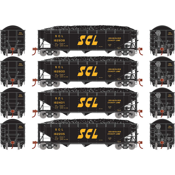 OakridgeStores.com | ATHEARN - HO 40' Offset Coal Hopper with Load, SCL #2 (4) - (33091) 797534330917 OakridgeStores.com | ATHEARN - HO 40' Offset Coal Hopper with Load, SCL #2 (4) - (33091) 797534330917