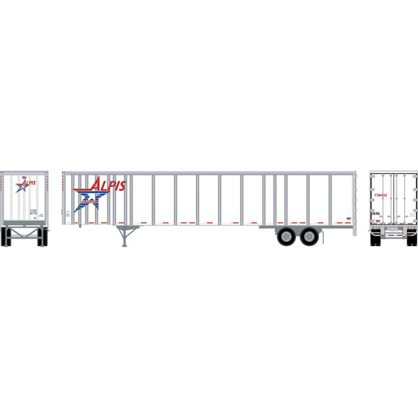 OakridgeStores.com | ATHEARN - HO 53' Wabash Plate Trailer, Alpis #F38402 - (72826) 797534728264