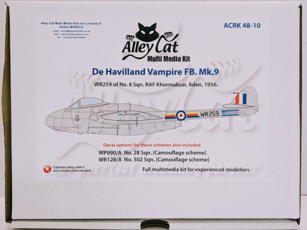 RESALE SHOP - Alley Cat 1:48 #ACRK4810 Dehavilland Vampire FB.Mk.9 - NOB (A4)