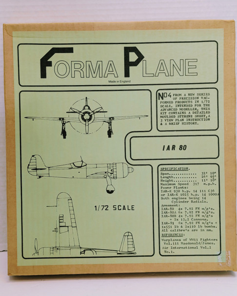 RESALE SHOP - NOB Forma Plane 1:72 IAR 80 Vacuum Formed Kit