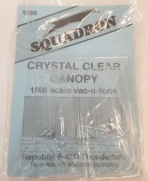 RESALE SHOP - Squadron Clear 1:48 Republic P47D Thunderbolt Razorback and Malcolm Canopies RESALE SHOP - Squadron Clear 1:48 Republic P47D Thunderbolt Razorback and Malcolm Canopies