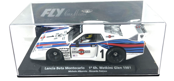 RESALE SHOP - Fly 1:32 Slot Car Lancia Beta Montecarlo #1 6h. Watkins Glen 1981 - preowned