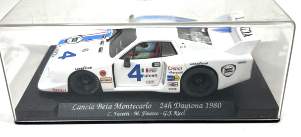 RESALE SHOP - GbTrack FLY 1:32 Slot Car Lancia Beta Montecarlo #4  24h Daytona 1980 - preowned