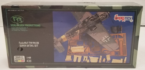 RESALE SHOP - Verlinden Productions Focke Wulf Fw 190 A8 Super Detail Set 1:48 RESALE SHOP - Verlinden Productions Focke Wulf Fw 190 A8 Super Detail Set 1:48