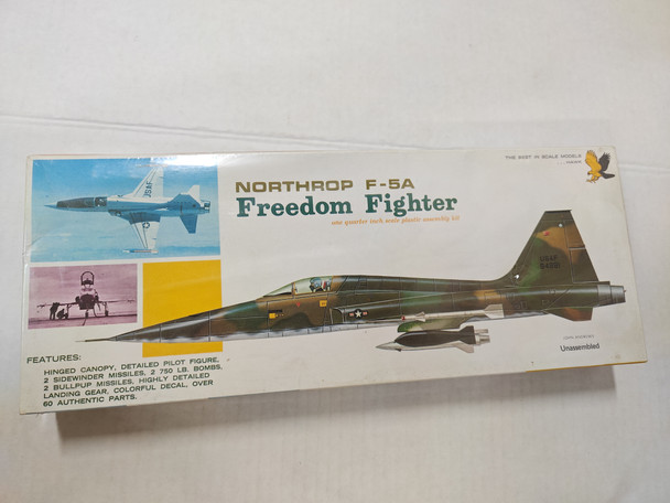 RESALE SHOP - VTG HAWK 1/48 NORTHROP F-5A Freedom Fighter Plastic Plane Model Kit 560