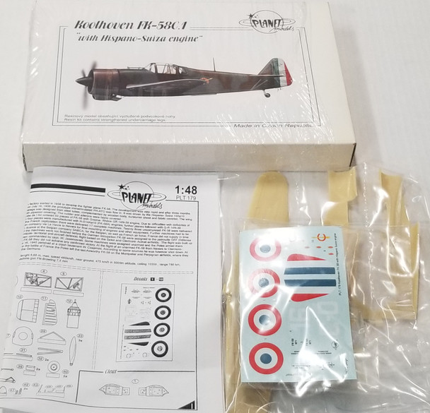 RESALE SHOP - Planet Models Koolhoven FK-58C.1 With Hispano- Suiza Engine 1:48