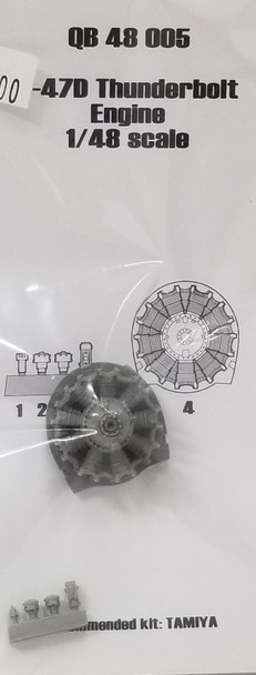 RESALE SHOP - Quick Boost P-47D Thunderbolt Engine For Tamiya Kits