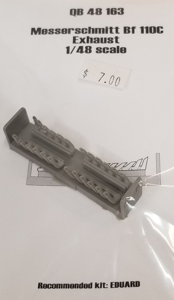 RESALE SHOP - Quick Boost Messerschmitt Bf 110C Exhaust 1:48 For Eduard Kit