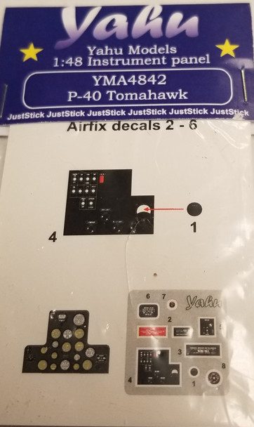RESALE SHOP - Yahu Models Instrument Panels P-40 Tomahawk 1:48 Airfix 2016