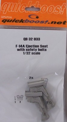 RESALE SHOP - Quickboost 32033 1/32 F14A Ejection Seats w/Safety Belts (2)