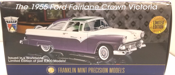 RESALE SHOP - Franklin Mint 1:24 1955 Ford Fairlane Crown Victoria #B11Z032 - with COA- NIOB