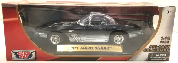 RESALE SHOP - Motor Max 1:18 1961 Mako Shark Corvette #877611 - NS