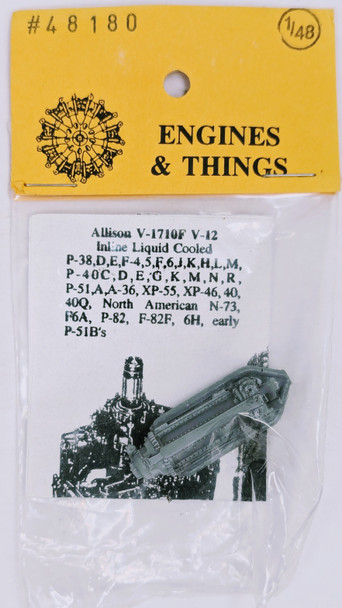 RESALE SHOP - Engines & Things 1:48 Allison V-1710F V-12 Engine - Kit #48180
