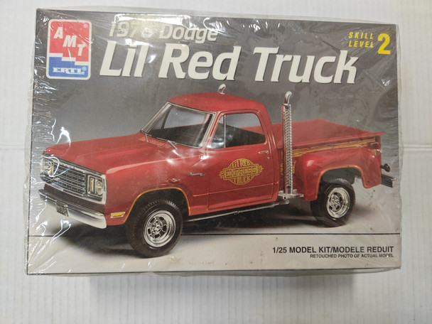 RESALE SHOP - AMT ERTL 1/25 1978 Dodge Lil Red Truck Express Plastic Model Kit 6459
