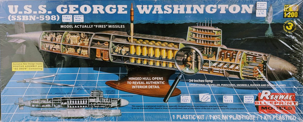 RESALE SHOP - Renwall 1:200 U.S.S. George Washington SSBN-598 Plastic Model Kit #85-7820