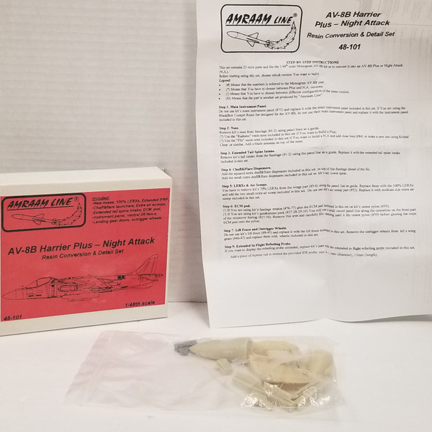 RESALE SHOP - Amraam AV-8B Harrier Plus Night Attack Resin Conversion Set 1/48