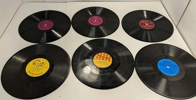 RESALE SHOP - Lot of 6 Various 10" 78RPM Childrens Records 1950s-60s Not Tested (READ)