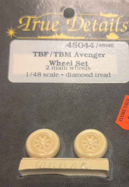 RESALE SHOP - True Details 1/48 2 Main Wheel TBF/TBM Avenger Wheel Set