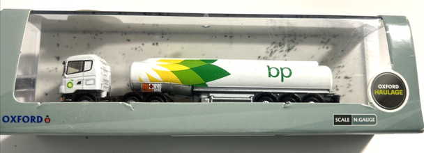 RESALE SHOP - Oxford N Gauge Scania Highline Tanker BP- NEW- with case