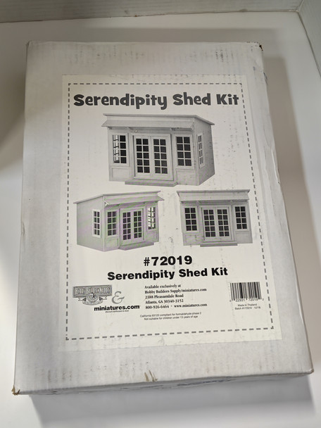 RESALE SHOP - HOUSEWORKS 1:12 Serendipity Shed Kit Dollhouse Room Box #72019