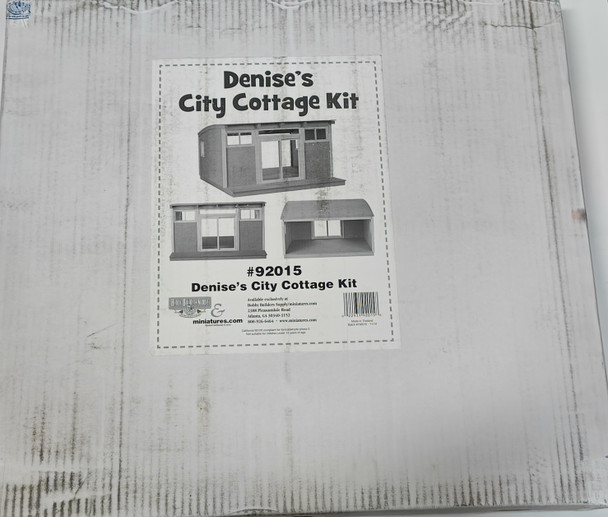 RESALE SHOP - LIMITED EDITION Hobby Builders 1:12 Denise's City Cottage Dollhouse Kit 92015