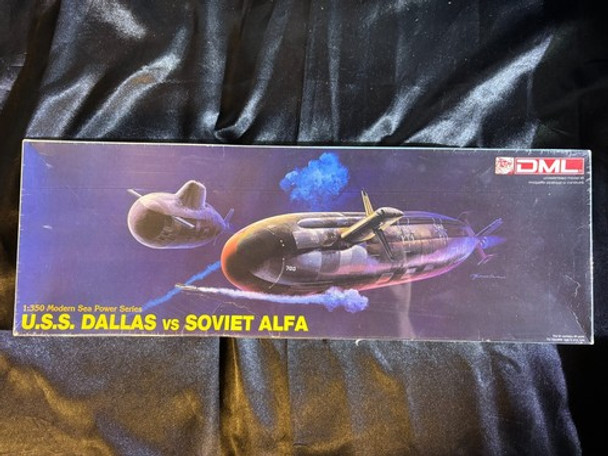 RESALE SHOP - USS Dallas vs Soviet Alfa 1/350 Scale DML Modern Sea Power NISB Kit#1005