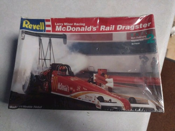 RESALE SHOP - Revell McDonald's Rail Dragster Larry Minor Racing 1994 Vintage Car Model