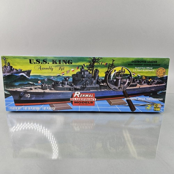 RESALE SHOP - Renwal Blueprint 1:500 USS King Model Kit Navy Destroyer Ship SSP 85-0603 RESALE SHOP - Renwal Blueprint 1:500 USS King Model Kit Navy Destroyer Ship SSP 85-0603