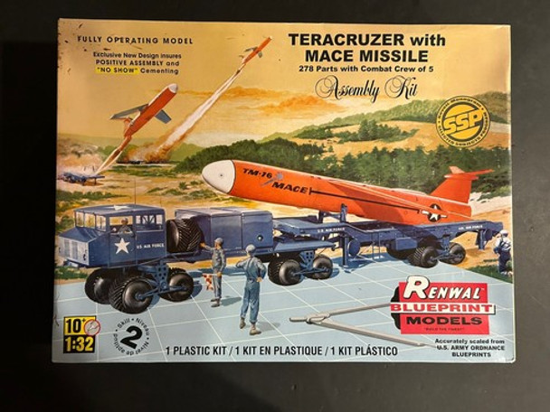 RESALE SHOP - REVELL-RENWAL TERACRUZER with MACE MISSILE 1/32 SCALE MODEL KIT Sealed Box