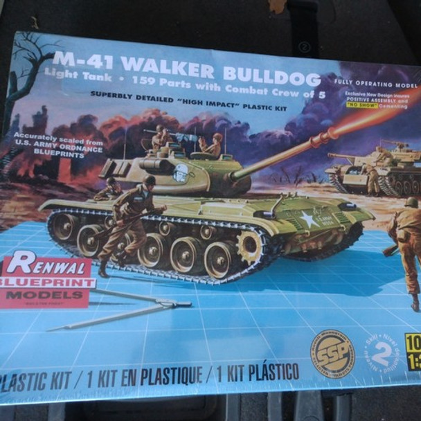 RESALE SHOP - REVELL 85-7814 RENWAL 1/32 M-41 WALKER BULLDOG PLASTIC MODEL KIT