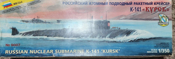RESALE SHOP - ZVEZDA 9007 KIT 1/350 1:350 K-141 KURSK , Russian Nuclear Submarine
