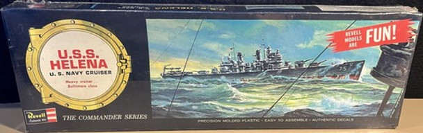 RESALE SHOP - Revell 1998 Commander Series U.S.S. Helena US Navy Cruiser Model Kit 1:483