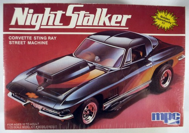 RESALE SHOP - MPC Night Stalker Corvette Stingray Street Machine #1-3730 1/25 Scale Model Kit
