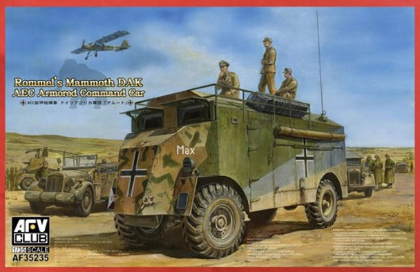 RESALE SHOP - DAK AAEC Armored Command Car - AFV Club AF35235 1-35 Rommel's Mammoth