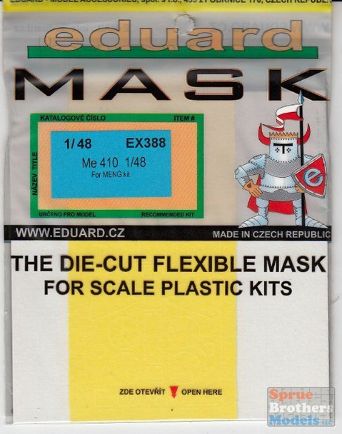 RESALE SHOP - EDUEX388 1:48 Eduard Mask - Me 410 (MNG kit)