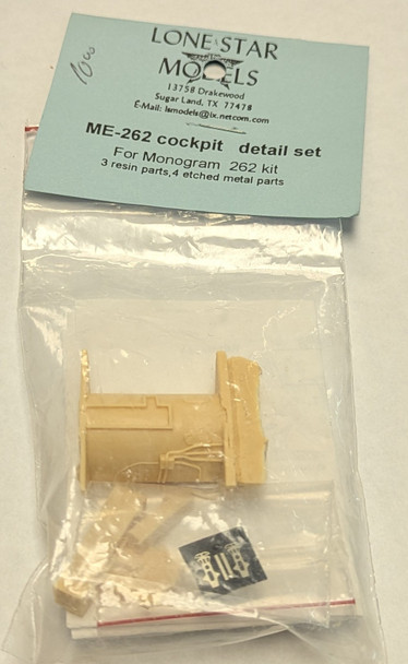RESALE SHOP - Lone Star Models ME-262 Cockpit Detail Set For Monogram 262 Kit 1/48