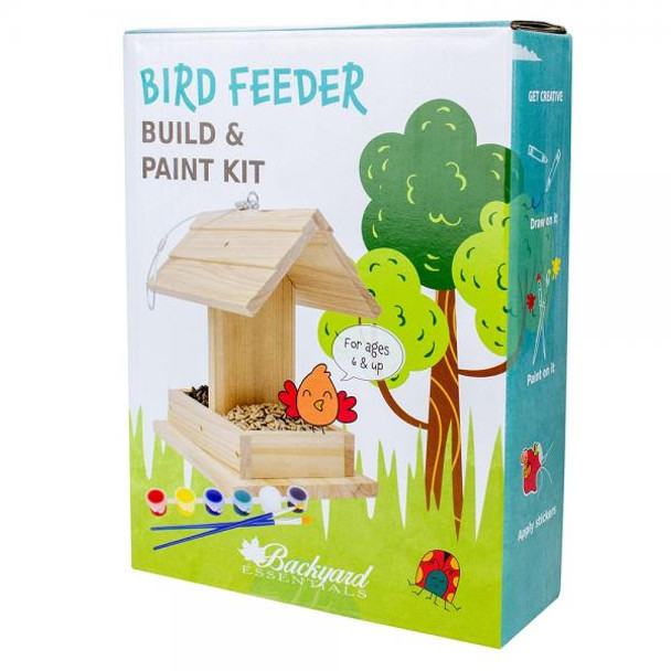 OakridgeStores.com | Backyard Essentials - Kids Bird Feeder Build & Paint Kit - For A Wide Variety - BE503 645194780286