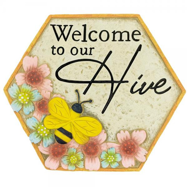 OakridgeStores.com | Gift Essentials - Welcome to our Hive - Garden Stepping Stone - GE504 645194087156