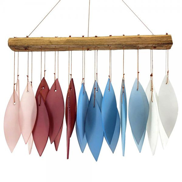 OakridgeStores.com | Gift Essentials - New England Harbor - Handcrafted Glass Chime for Garden - GEBLUEG174 645194022799