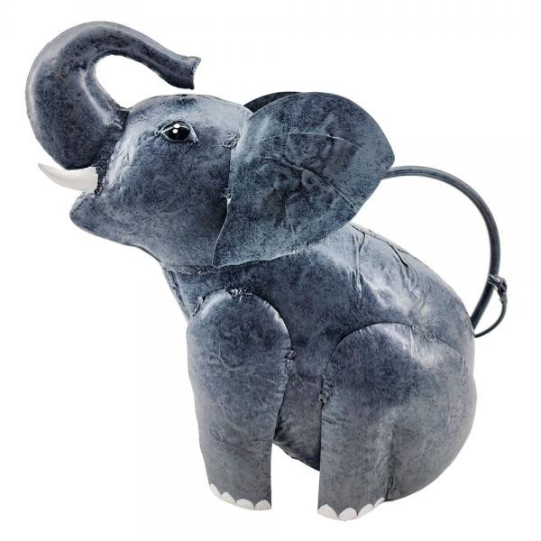 OakridgeStores.com | Gift Essentials - Elephant Watering Can - Handcrafted Outdoor Garden Decor - GEBLUEG410 645194022843