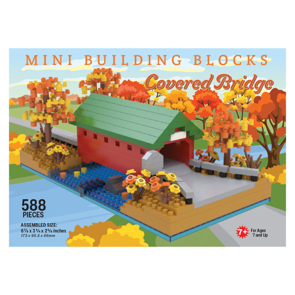 OakridgeStores.com | Impact Photographics - Covered Bridge Mini Building Blocks Set - IMP91709 802285393897