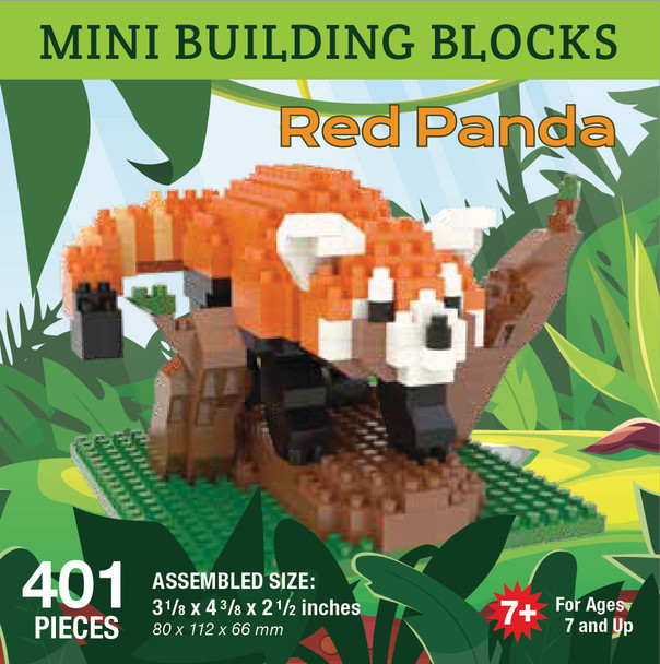 OakridgeStores.com | Impact Photographics - Red Panda Mini Building Blocks Set - for Teens and Adults - IMP92217 802285387803