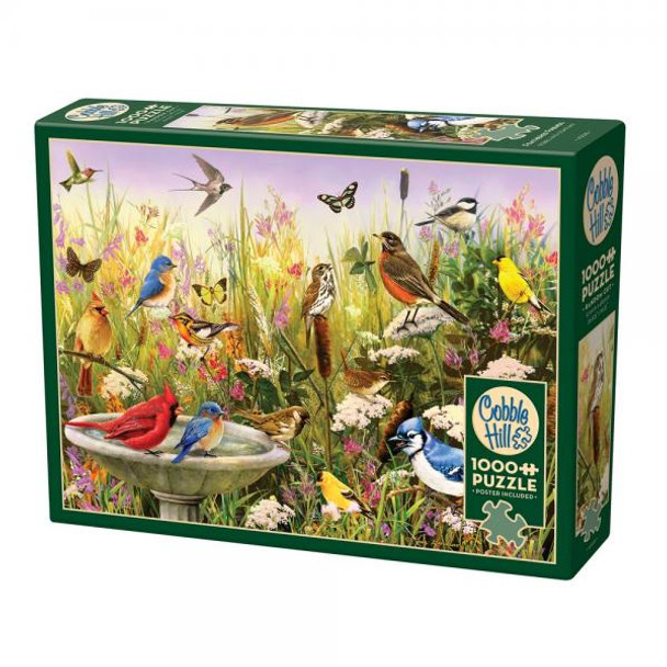 OakridgeStores.com | Cobble Hill - Feathered Friends - Birds Theme - 1000 Piece Puzzle - OMP40228 625012402286