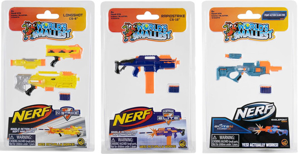 OakridgeStores.com | SUPER IMPULSE - Longshot CS-6 - World's Smallest Nerf Elite 2.0 Blaster for - SIM-5174-LONGSHOT 810010993267