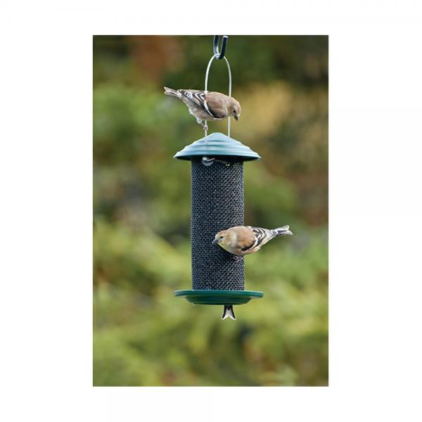 OakridgeStores.com | Woodlink - Magnum Thistle Feeder - 1 Pt Capacity - Hunter Green Tops and Bottoms - WL24506 715038398134