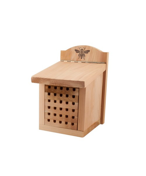 OakridgeStores.com | Woodlink - Heavy Duty Cedar Mason Bee House - Outdoor Garden Decor - WL28552 093432285527